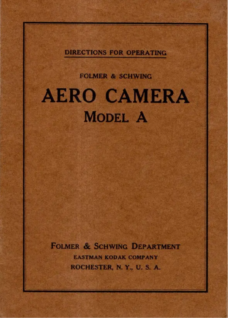 Page n°1 - Manuel utilisateur Kodak Aero A
