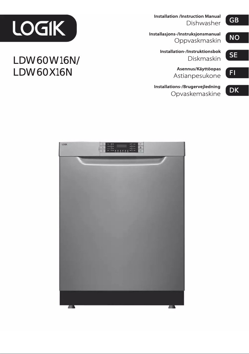 Página 1 del manual Manual de usuario Logik LDW60X16N