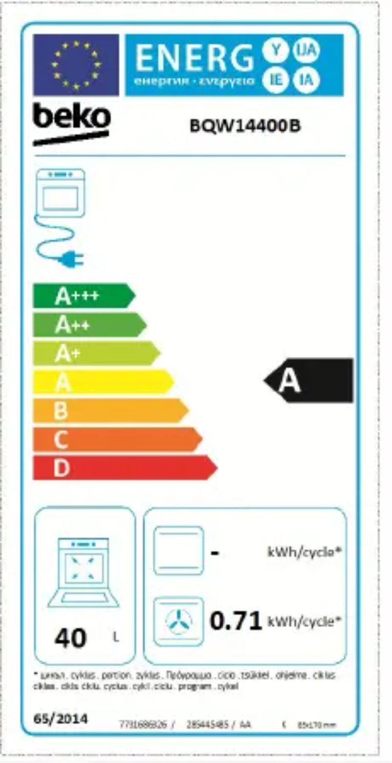 Page n°1 - Manuel utilisateur Beko BQW14400