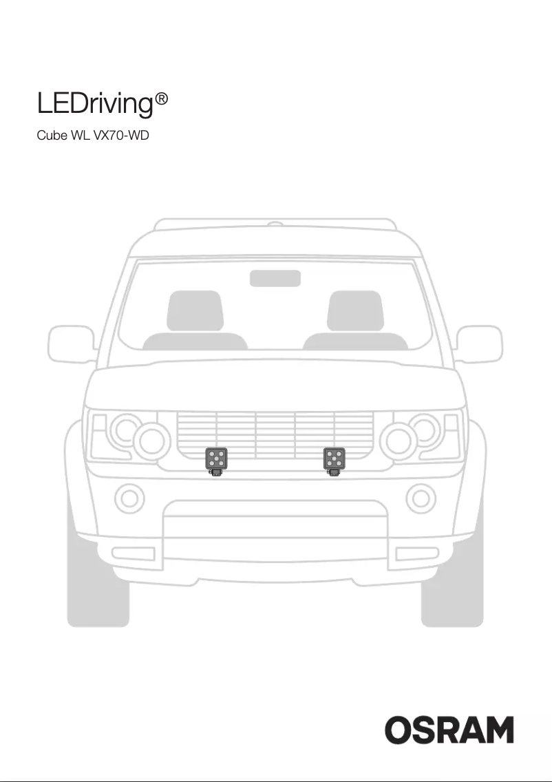 Page n°1 - Instructions / montage Osram VX70-WD