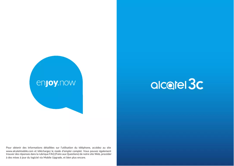 Page 1 de la notice Manuel utilisateur Alcatel 3C