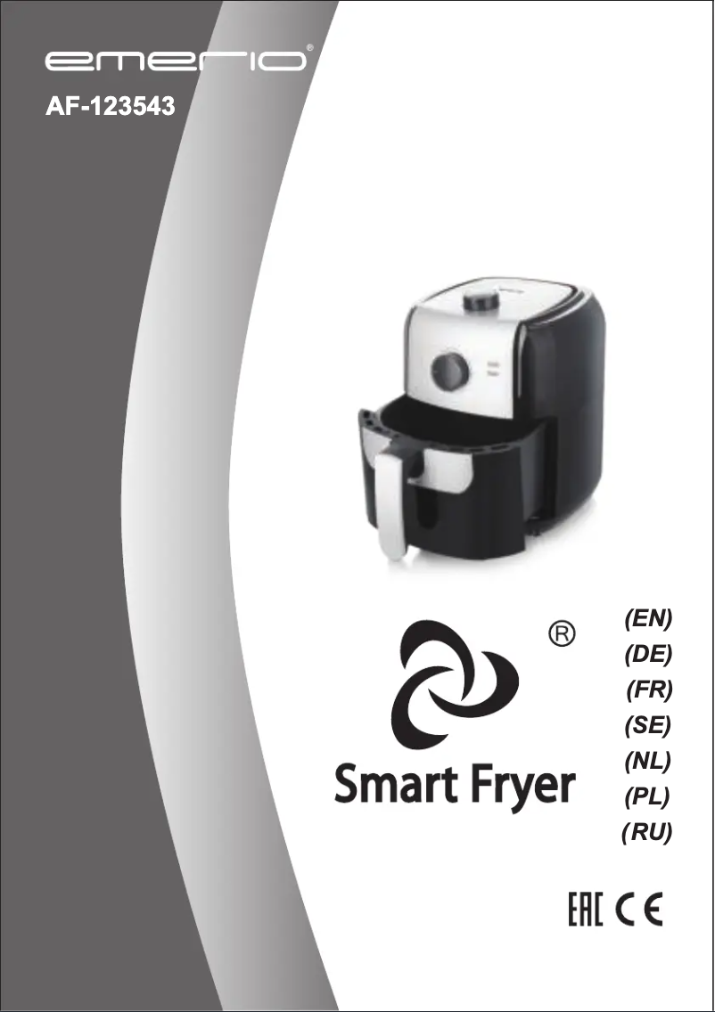 Image de la première page du manuel de l'appareil Smart Fryer AF-123543