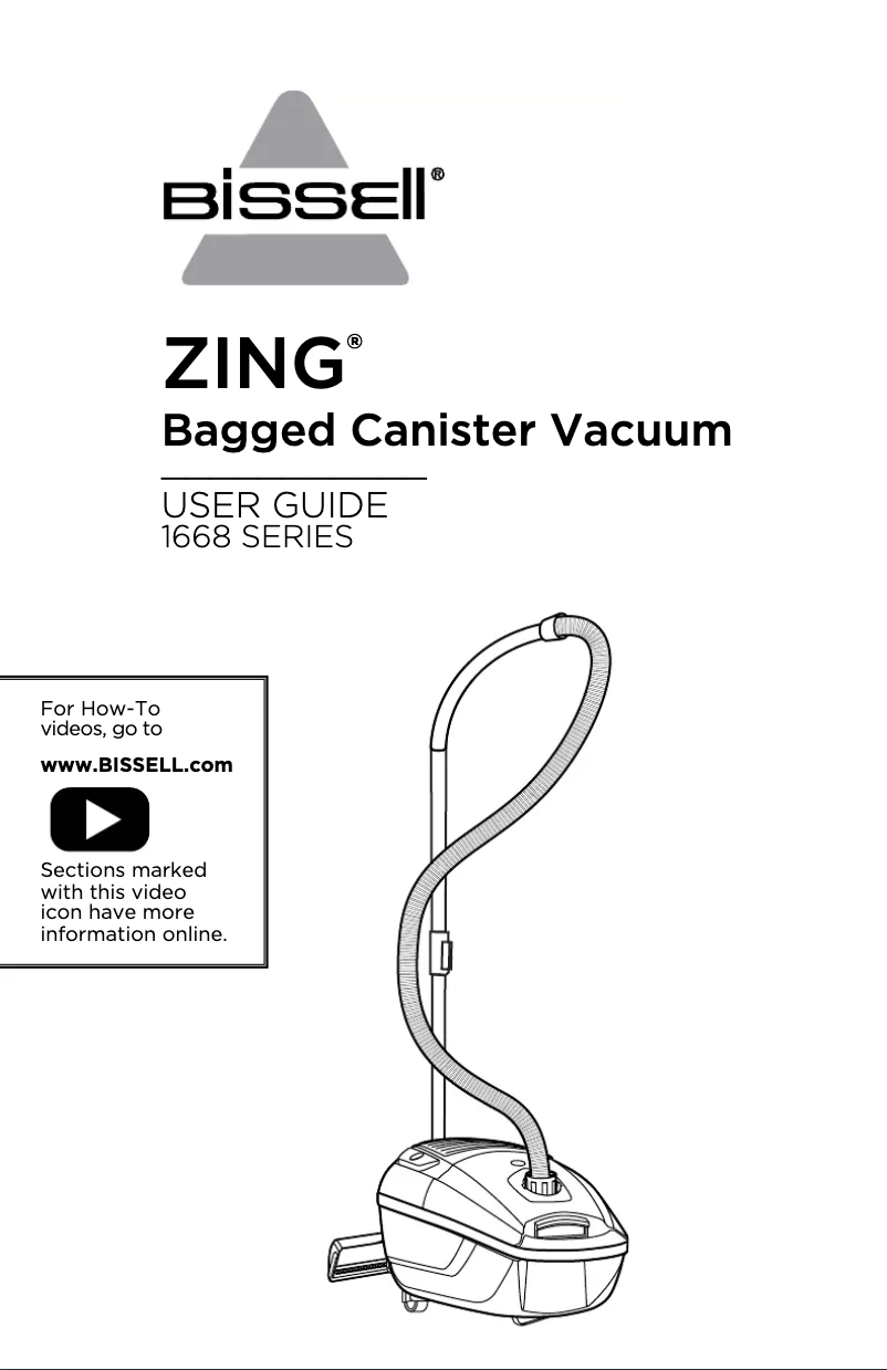Página 1 del manual Manual de usuario Bissell 1668