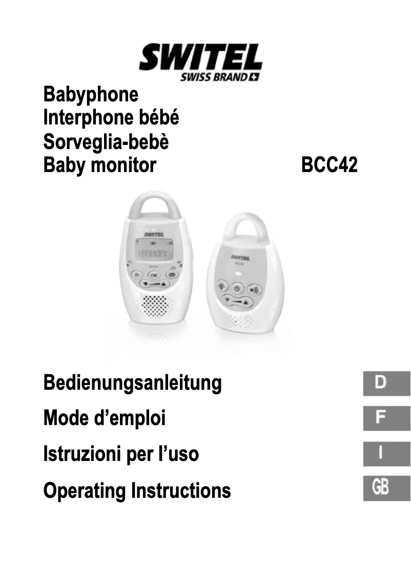 Image de la première page du manuel de l'appareil BCC42
