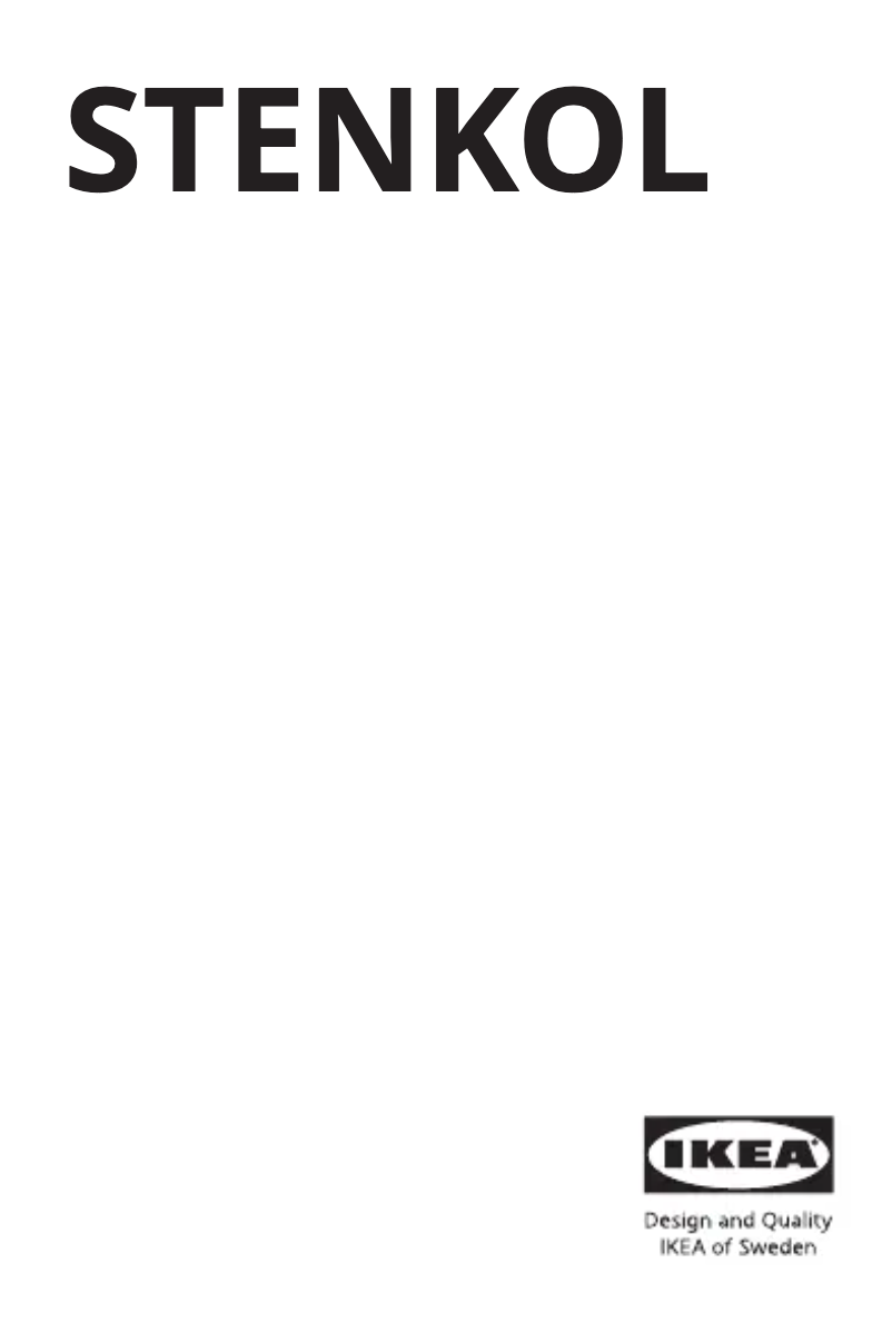 Page 1 de la notice Manuel utilisateur Ikea STENKOL 505.065.25