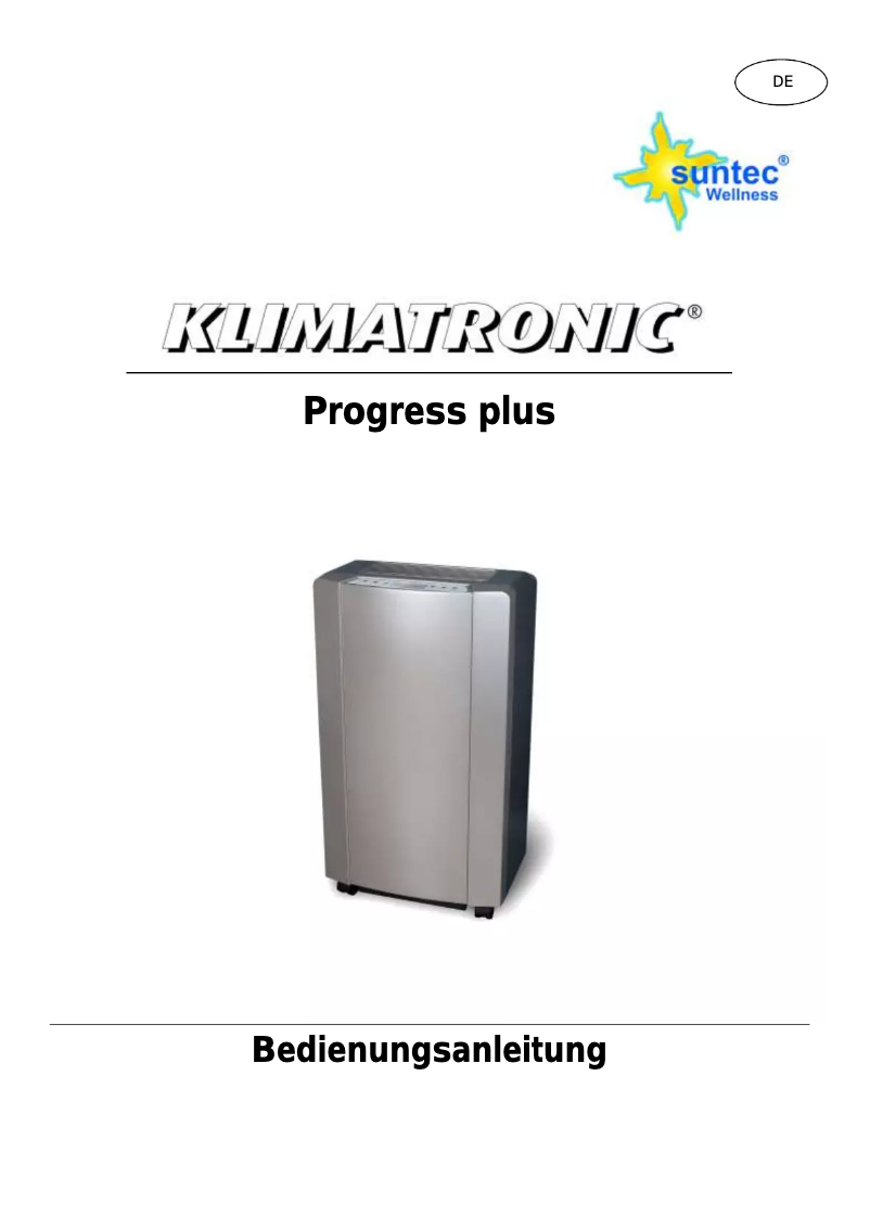 Page 1 de la notice Manuel utilisateur Suntec Progress 120+