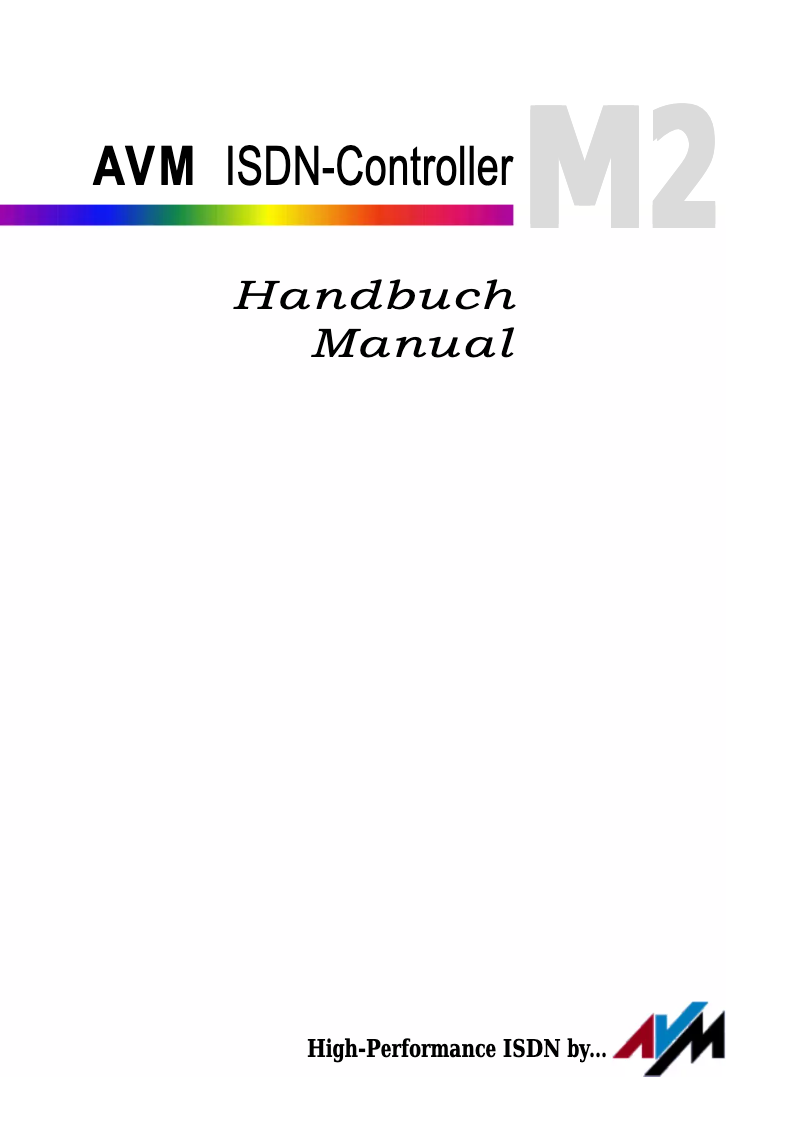 Page 1 de la notice Manuel utilisateur AVM Mobile ISDN-Controller M2