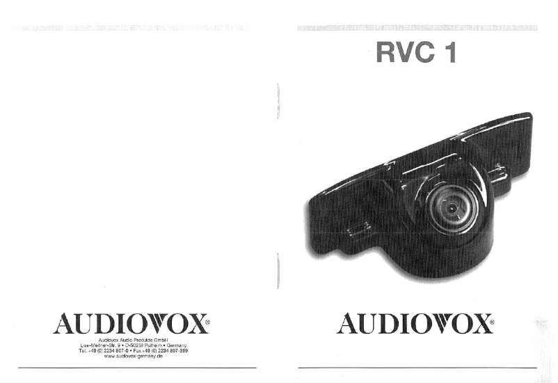 Imagen de la primera página del manual del dispositivo RVC 1