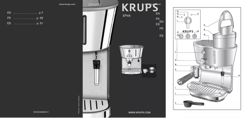 Image de la première page du manuel de l'appareil XP4600