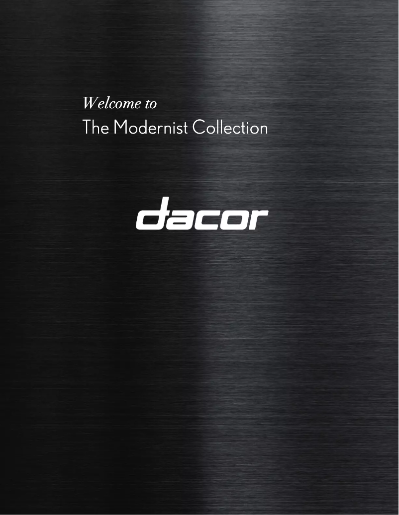 Page n°1 - Brochure Dacor Modernist DWR30M977WIP