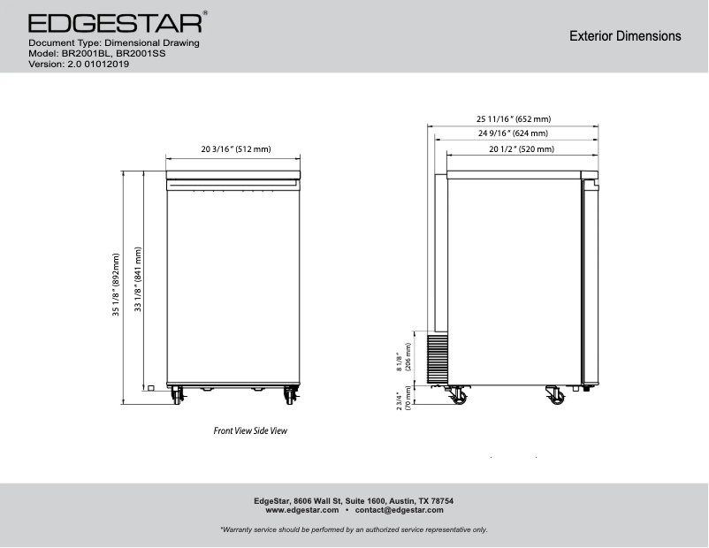 Image de la première page du manuel de l'appareil BR2001BL