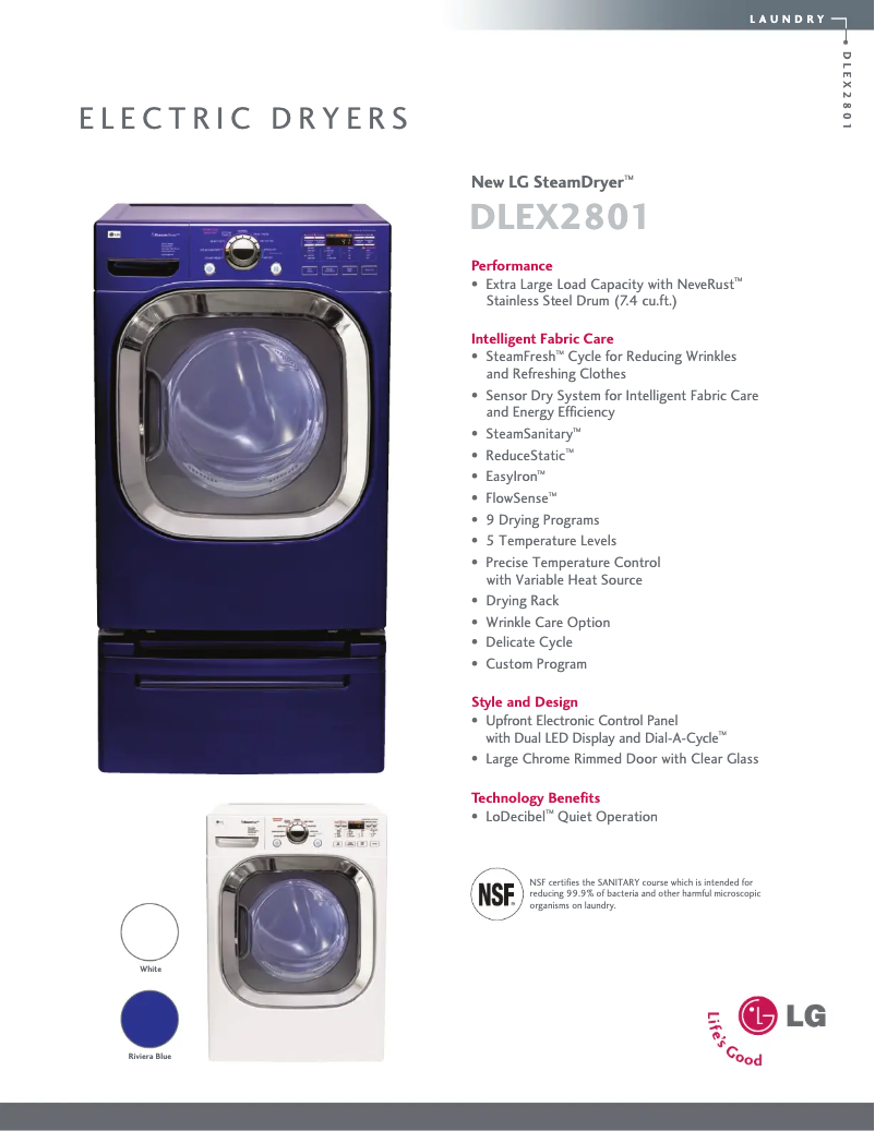 Imagen de la primera página del manual del dispositivo DLEX2801L