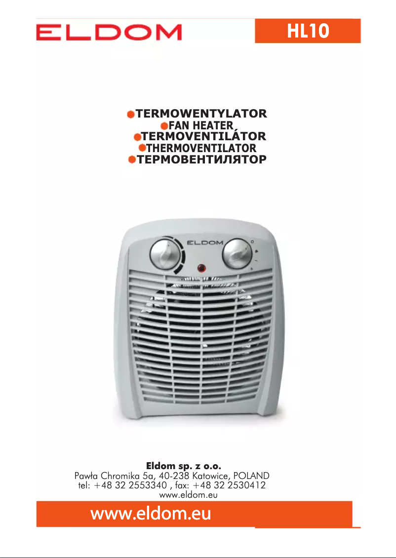 Image de la première page du manuel de l'appareil HL10