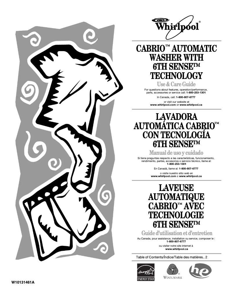 Page n°1 - Manuel utilisateur Whirlpool WTW6700TU