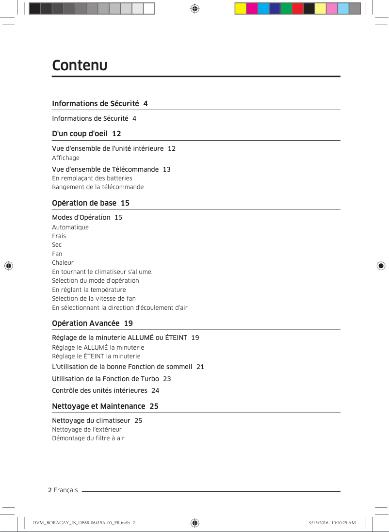 Página 1 del manual Manual de usuario Samsung AM015KNTDEH