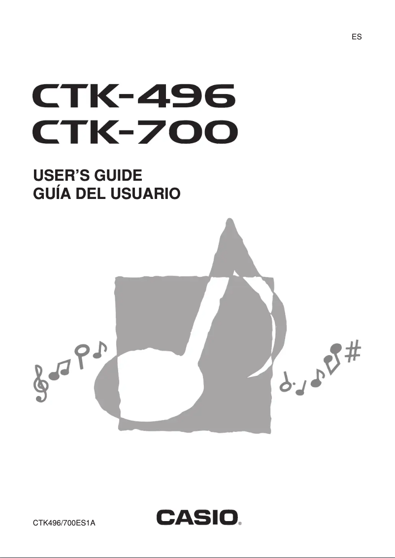 Image de la première page du manuel de l'appareil CTK-700