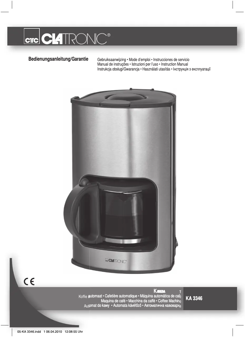 Image de la première page du manuel de l'appareil KA 3346