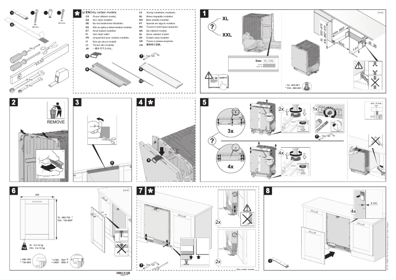 Page n°1 - Guide d'installation Asko DFI 433 B/1