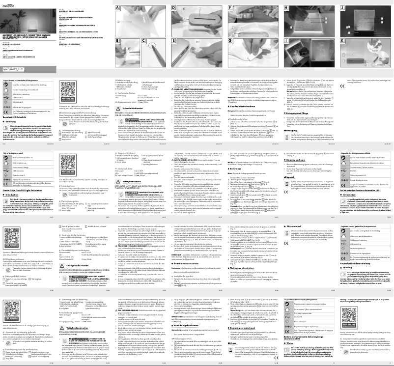 Page n°1 - Manuel utilisateur Crelando IAN 368017