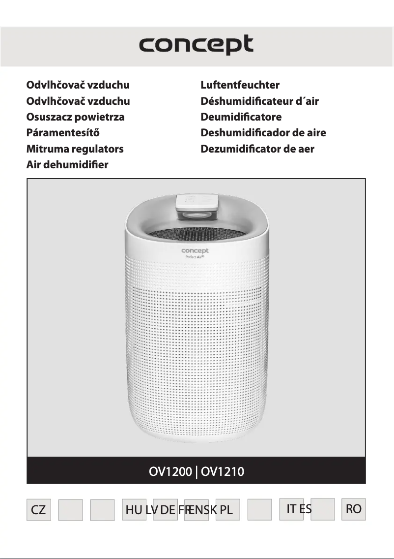 Imagen de la primera página del manual del dispositivo Perfect Air OV1200