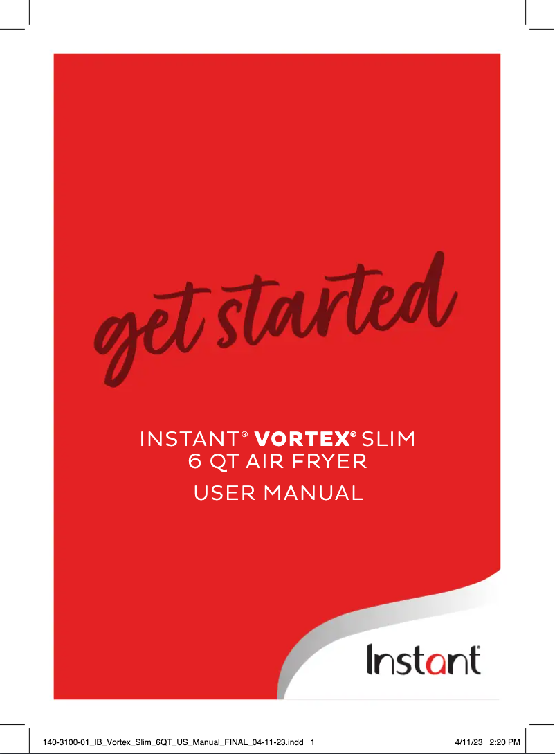 Image de la première page du manuel de l'appareil Vortex Slim