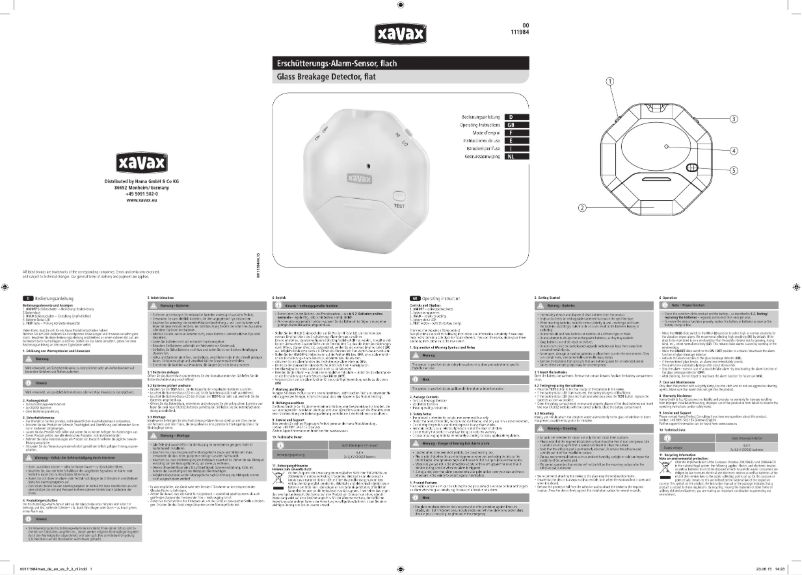 Page 1 de la notice Manuel utilisateur Hama 00111984