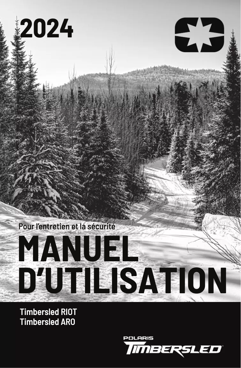 Page n°1 - Manuel utilisateur Timbersled RIOT 120 Sport (2024)