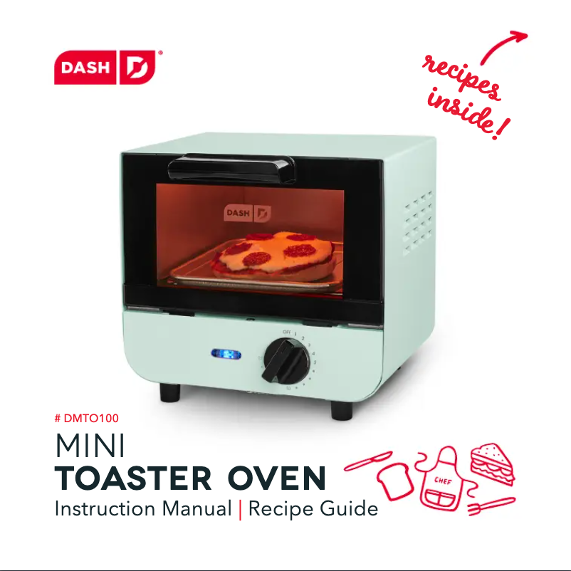Page n°1 - Manuel utilisateur Dash Mini Toaster Oven DMTO100GBAQ04