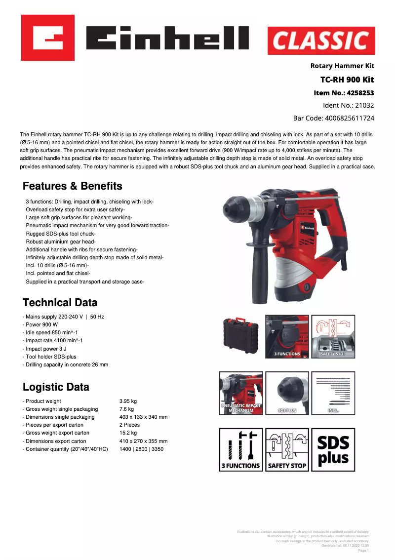 Image de la première page du manuel de l'appareil TC-RH 900 KIT