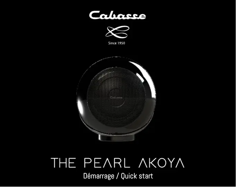 Image de la première page du manuel de l'appareil The Pearl Akoya