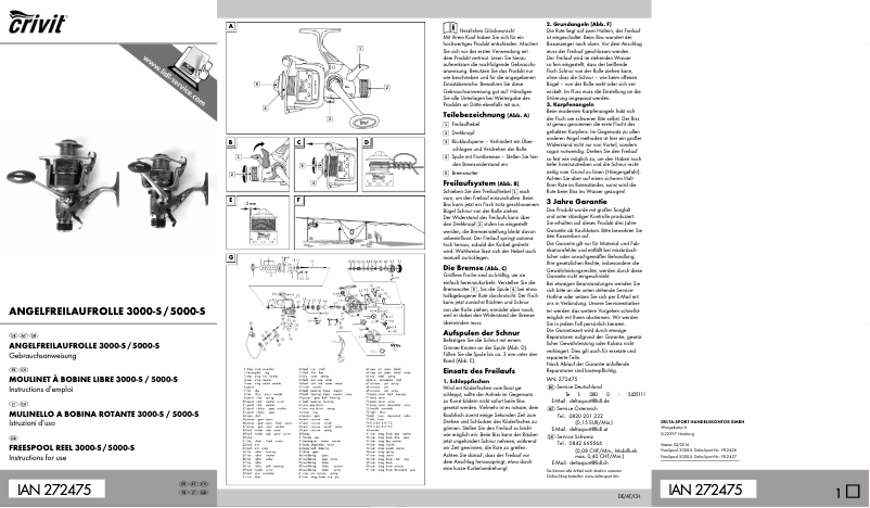 Image de la première page du manuel de l'appareil IAN 272475