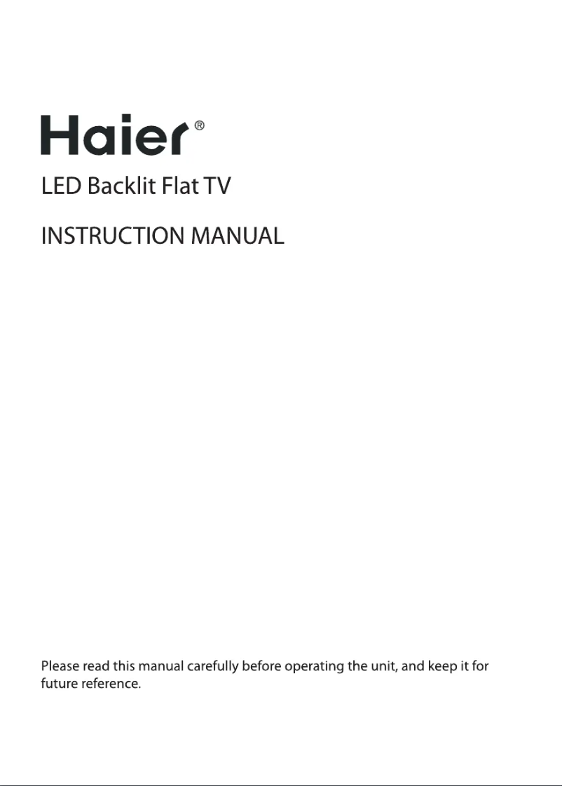 Page n°1 - Manuel utilisateur Haier LE32G610