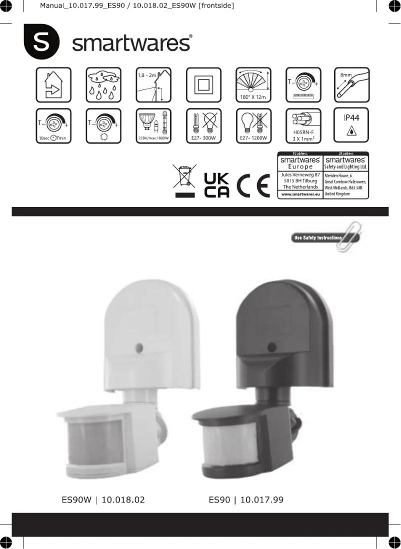 Imagen de la primera página del manual del dispositivo ES90