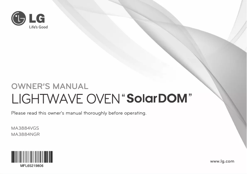 Page 1 de la notice Manuel utilisateur LG MA3884NGR