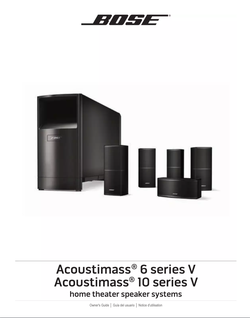 Page n°1 - Manuel utilisateur Bose Acoustimass 6 series V