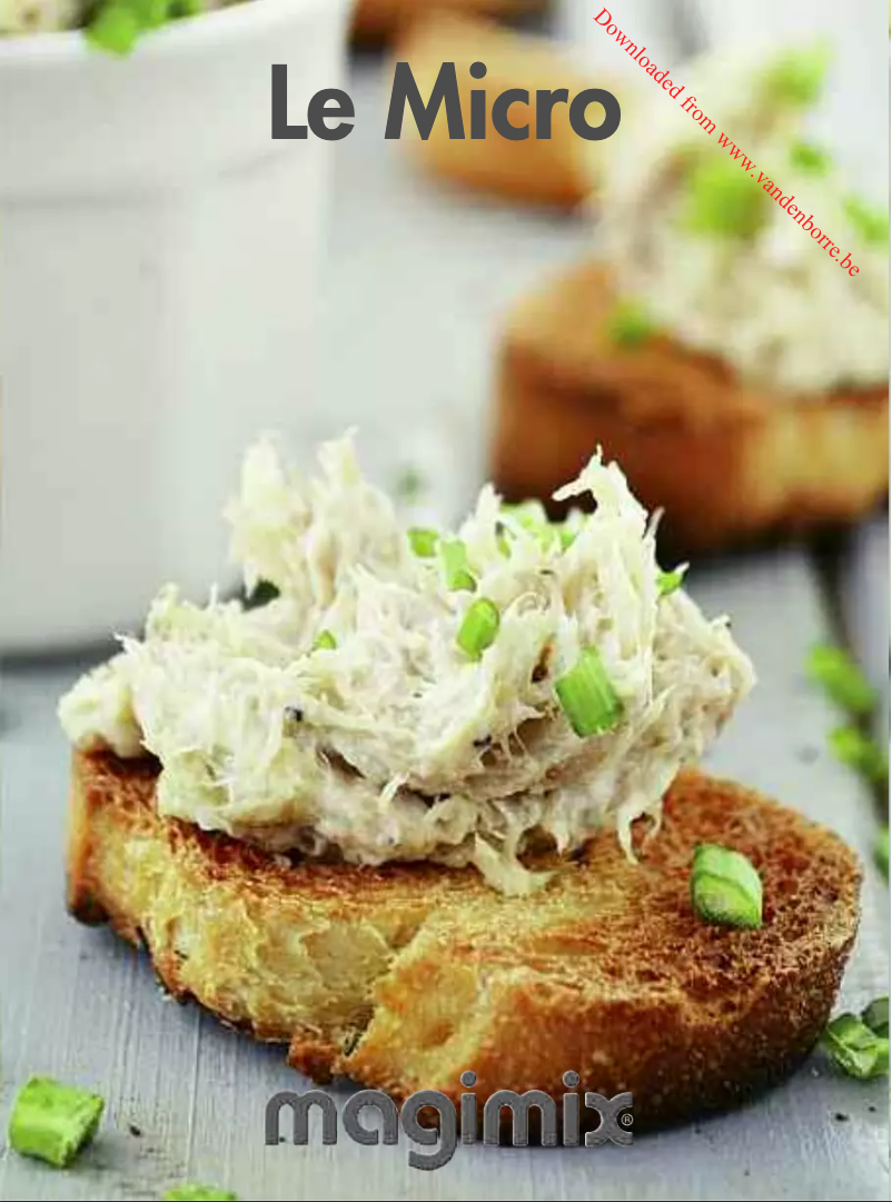 Page 1 de la notice Manuel utilisateur Magimix Le Micro 18114 EB