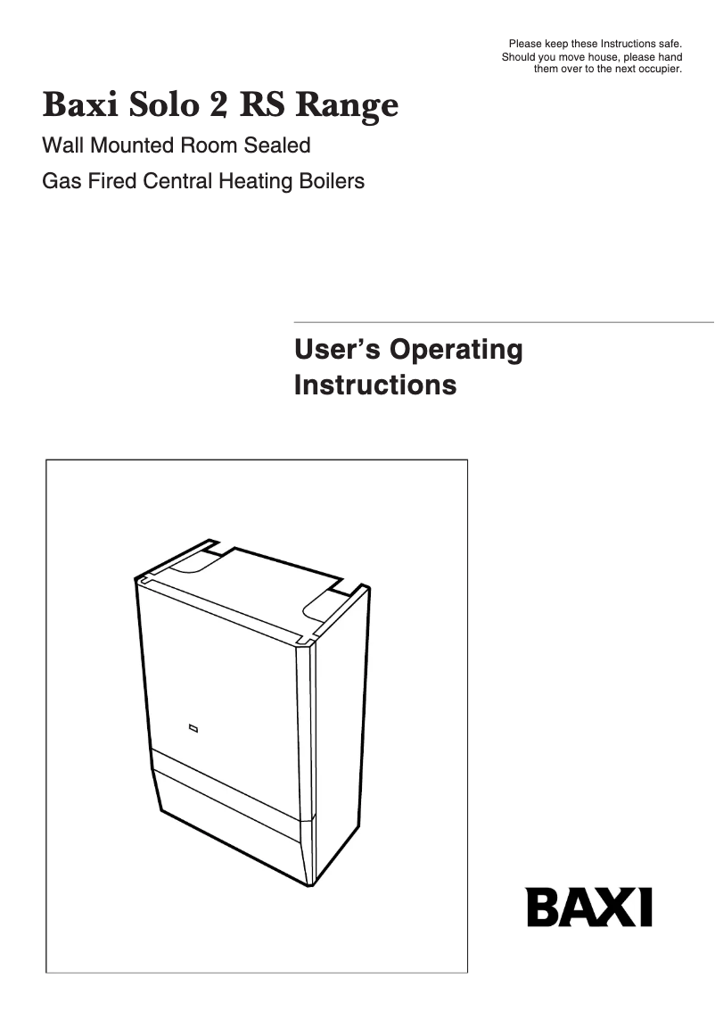 Página 1 del manual Manual de usuario Baxi Solo 2 30 RS