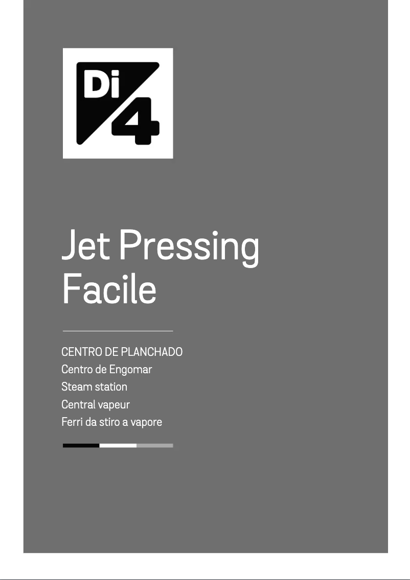 Page n°1 - Manuel utilisateur Di4 Jet Pressing Facile