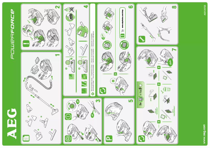 Page n°1 - Manuel utilisateur AEG PowerForce APF6110