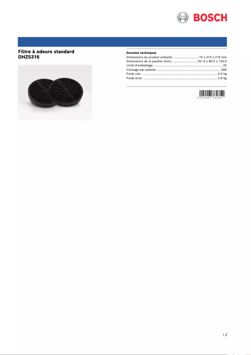 Image de la première page du manuel de l'appareil DHZ5316