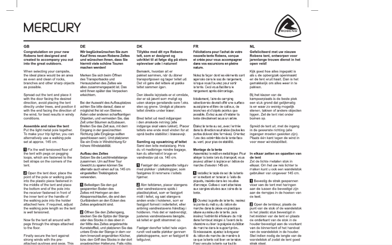 Imagen de la primera página del manual del dispositivo Mercury