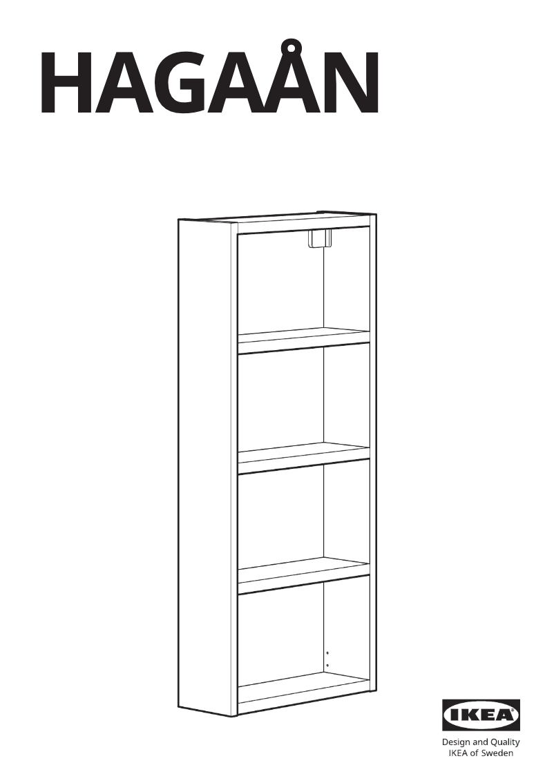 Página 1 del manual Manual de usuario Ikea HAGAÅN 105.355.39