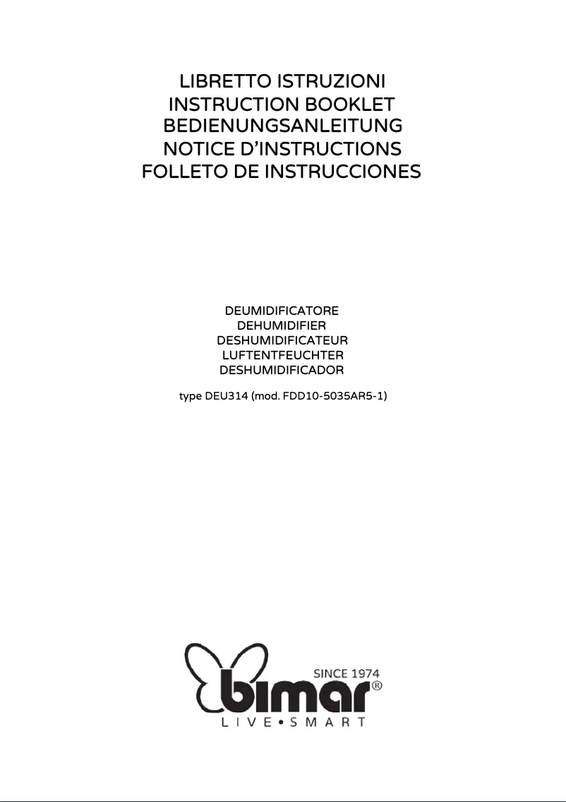 Image de la première page du manuel de l'appareil DEU314