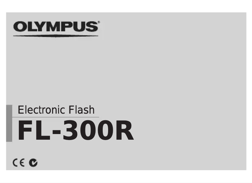 Image de la première page du manuel de l'appareil FL-300R