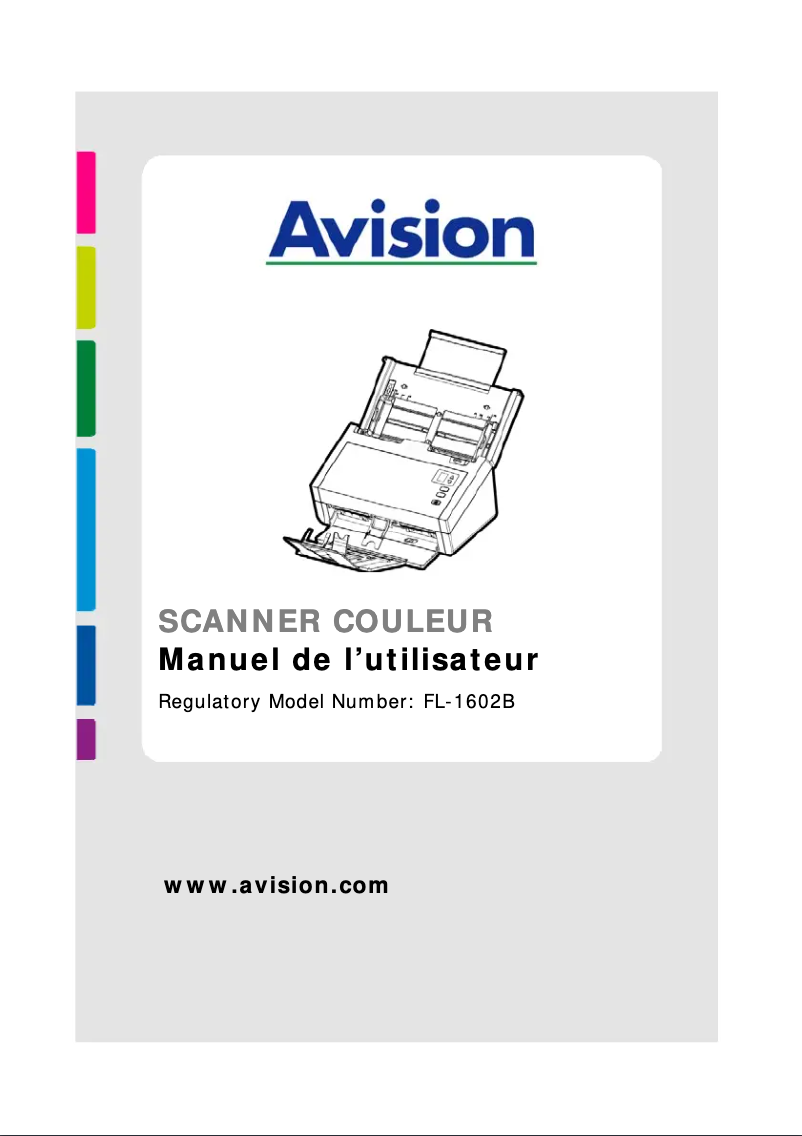 Page 1 de la notice Manuel utilisateur Avision AD230U