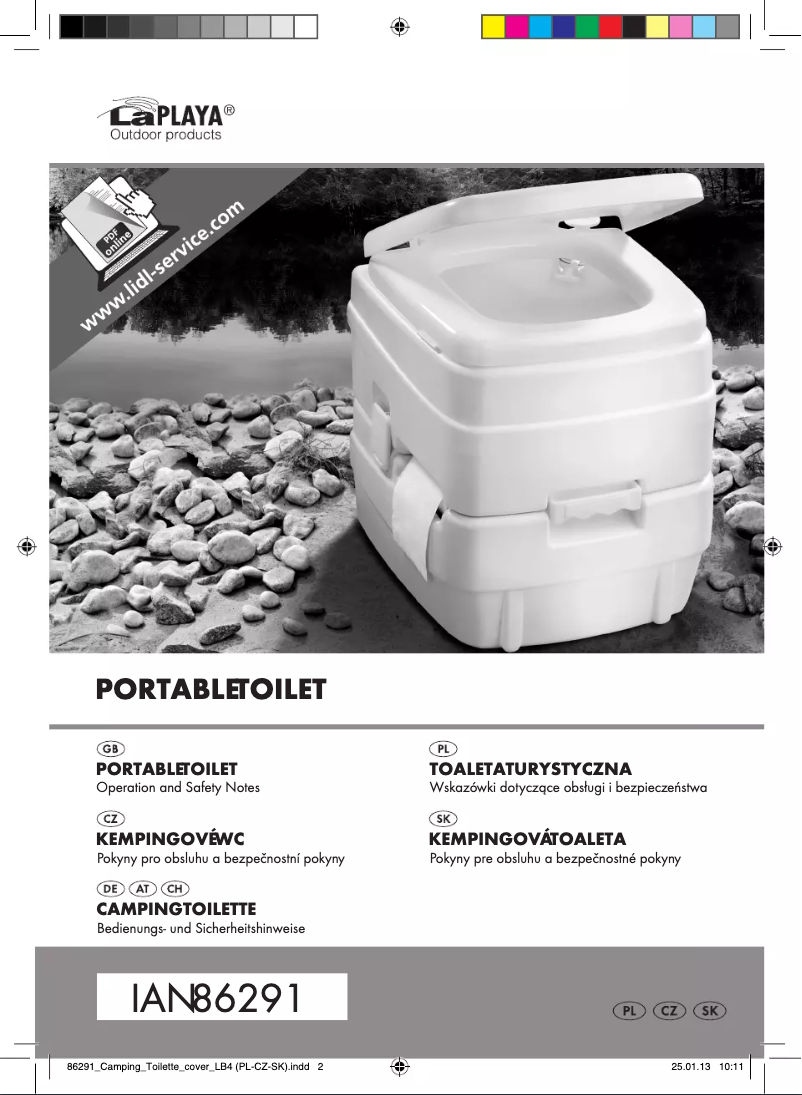 Image de la première page du manuel de l'appareil IAN 86291