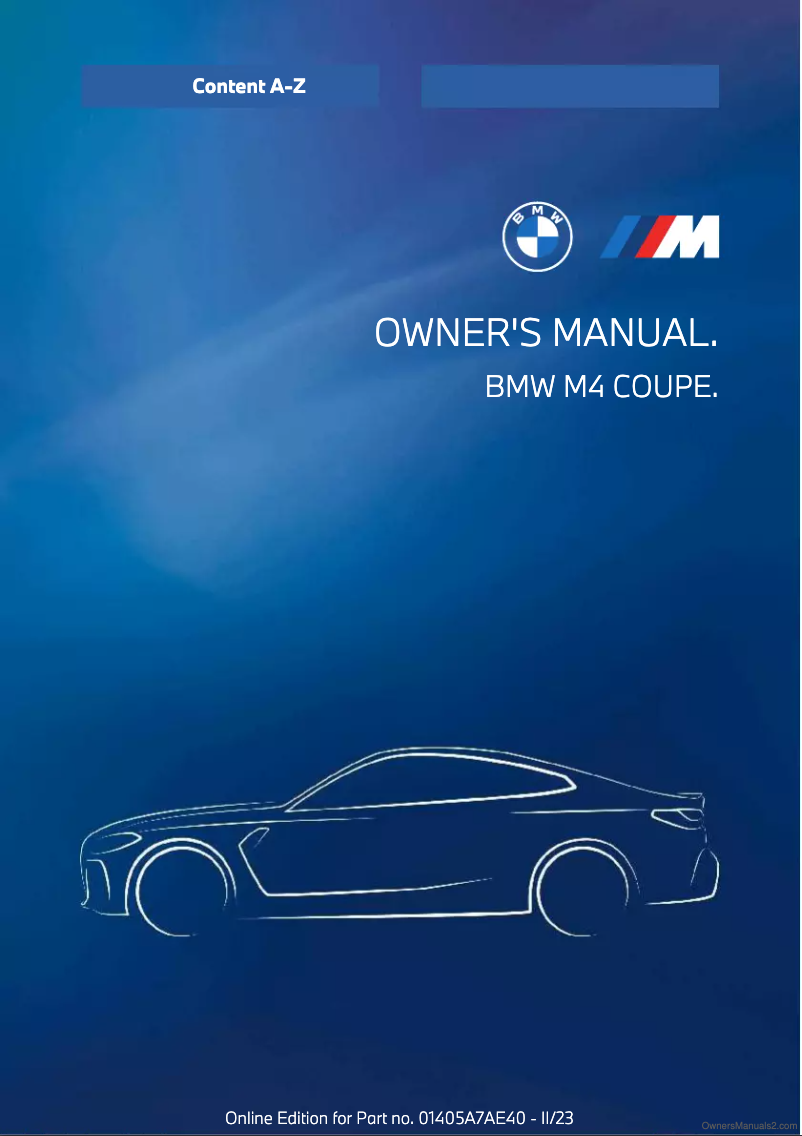 Page 1 de la notice Manuel utilisateur BMW M4 (2024)