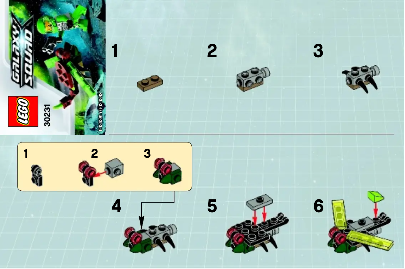 Image de la première page du manuel de l'appareil Space Insectoid