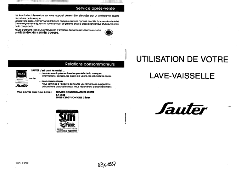 Page 1 de la notice Manuel utilisateur Sauter VIP30N