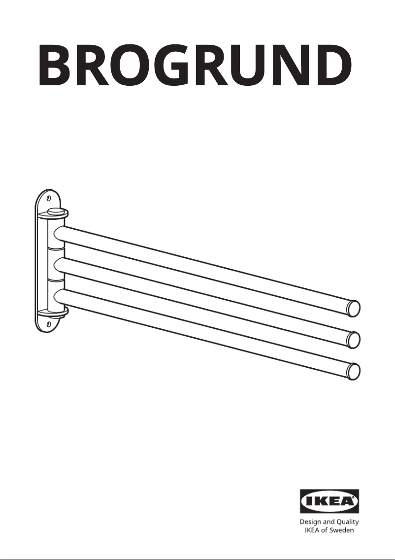 Page 1 de la notice Manuel utilisateur Ikea BROGRUND 404.267.08